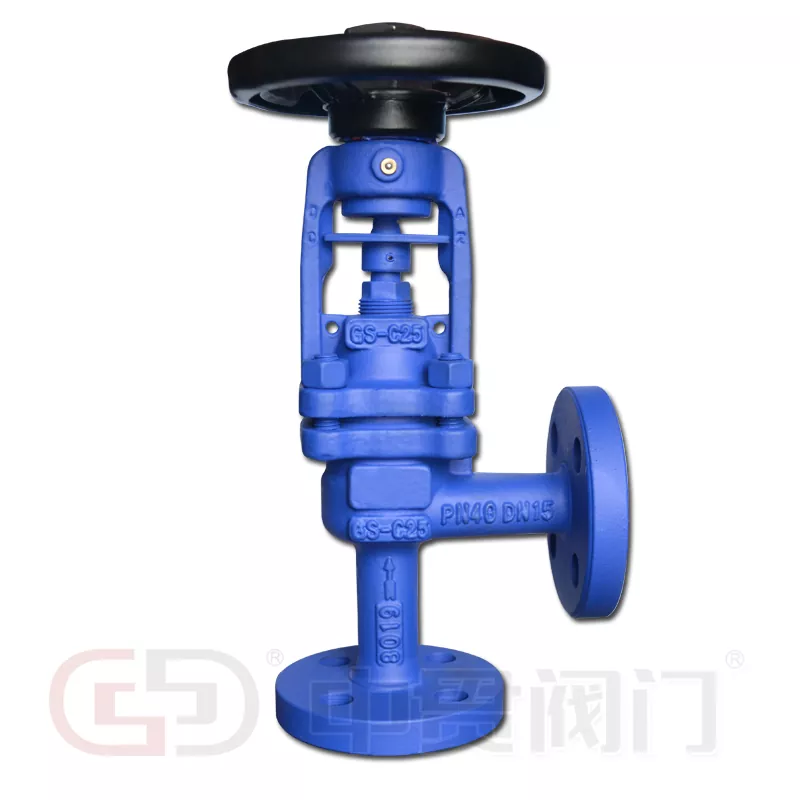 DIN STANDARD ANGLE TYPE STEADED SEALED VALVE